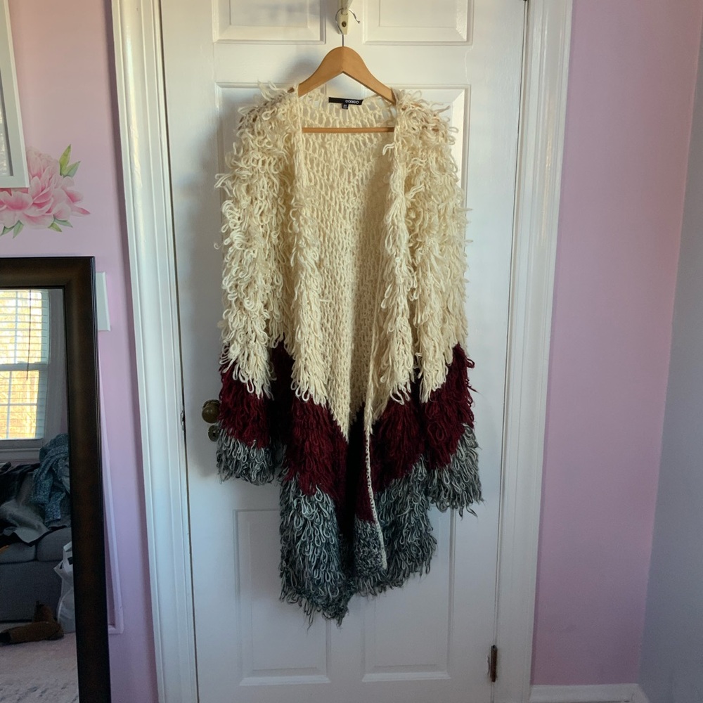Codigo Multicolor Looped Knit Sweater Duster - Picture 5 of 6